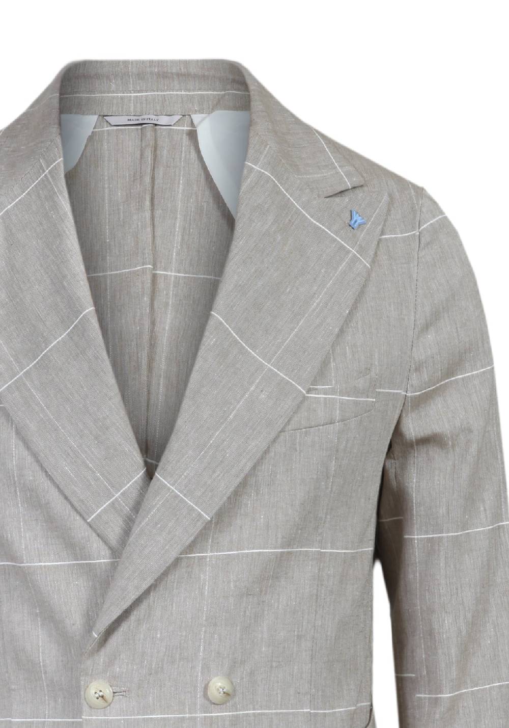 Primo Emporio Abito Doppio Petto A Quadro - Ecru