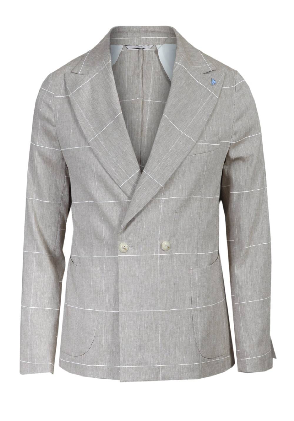 Primo Emporio Abito Doppio Petto A Quadro - Ecru