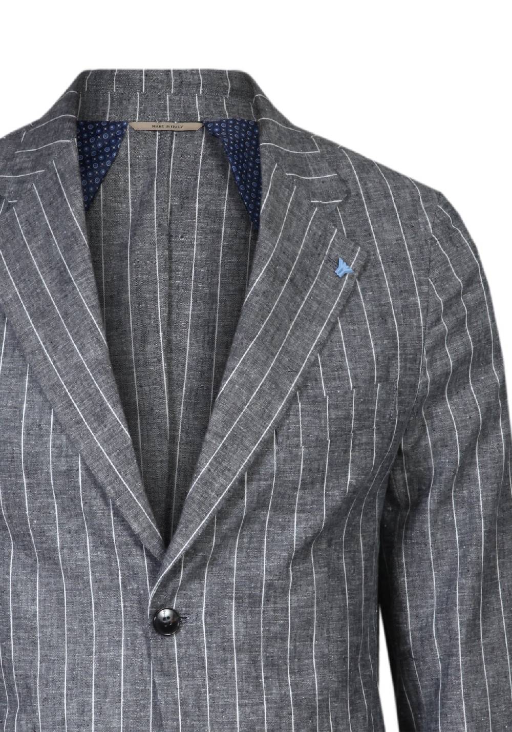 Primo Emporio Abito Lino Gessato Nero