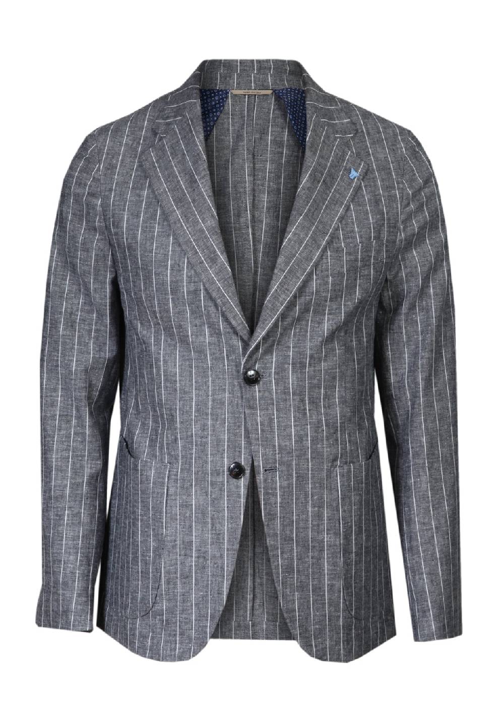 Primo Emporio Abito Lino Gessato Nero