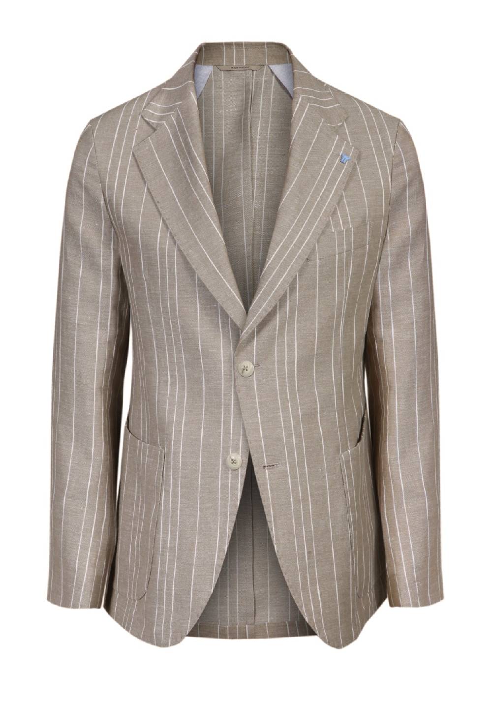 Primo Emporio Abito Mono Petto In Lino Rigato