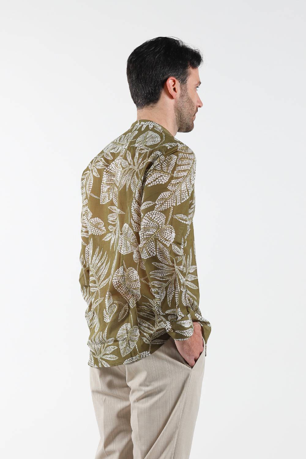 Primo Emporio Camicia Coreana In Mussola Di Cotone