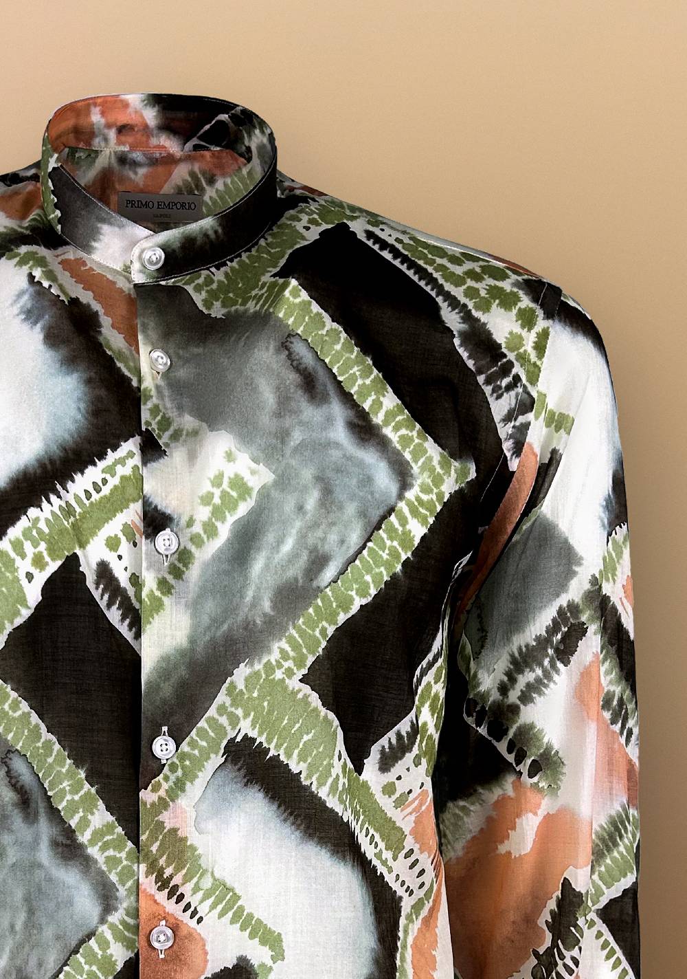 Primo Emporio Camicia Coreana In Mussola Di Cotone