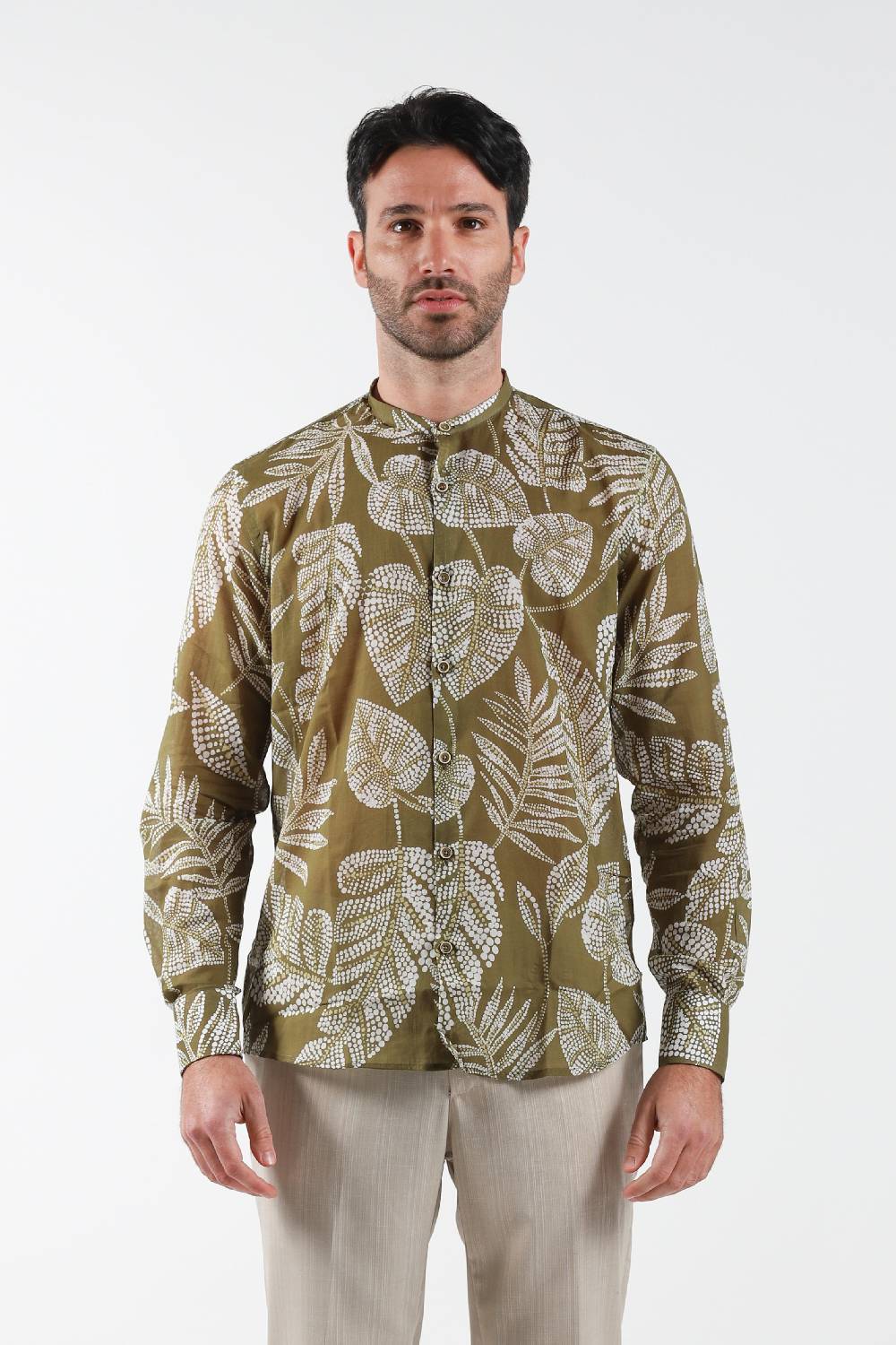 Primo Emporio Camicia coreana in Mussola di Cotone