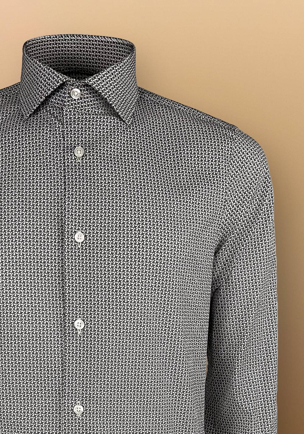 Primo Emporio Camicia In Cotone Con Microfantasia