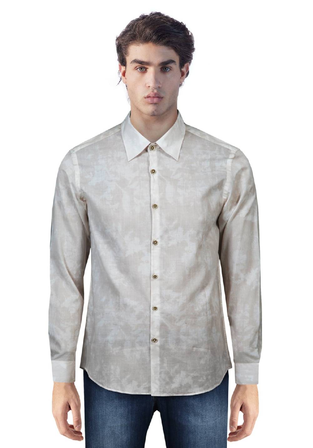 Primo Emporio Camicia In Cotone Fantasia Astratta