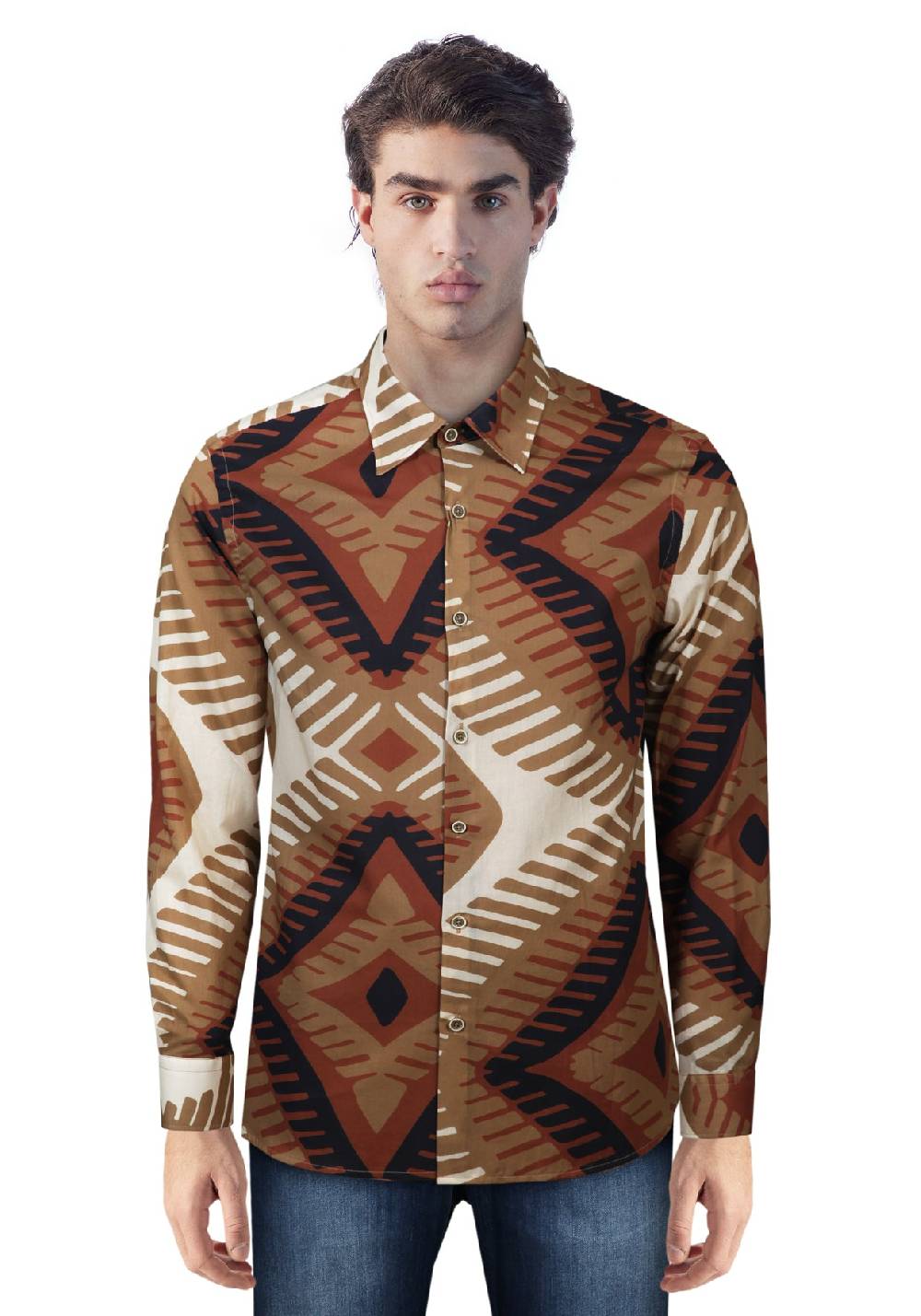 Primo Emporio Camicia In Cotone Fantasia Grande