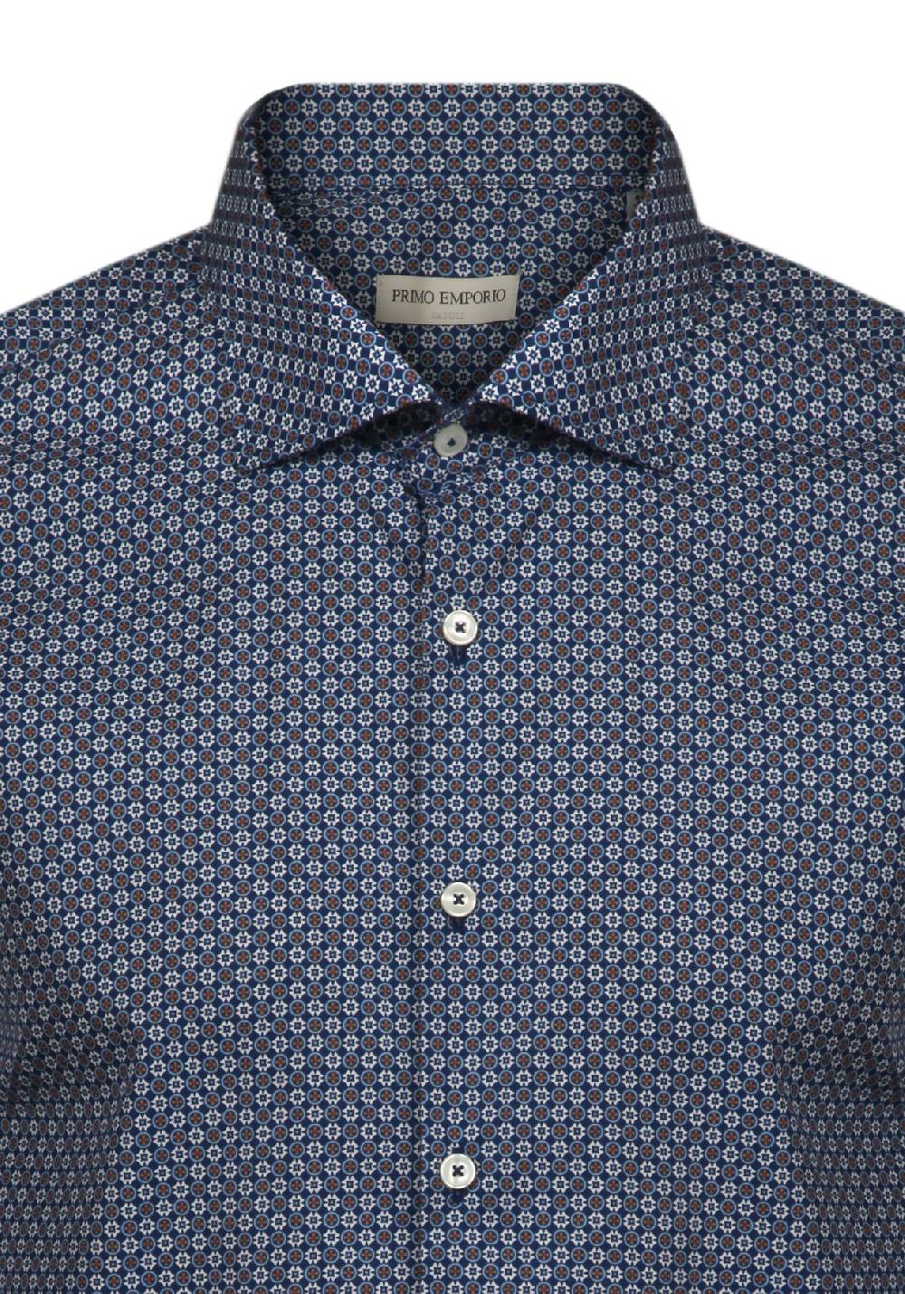 Primo Emporio Camicia In Cotone Micro-Fantasia