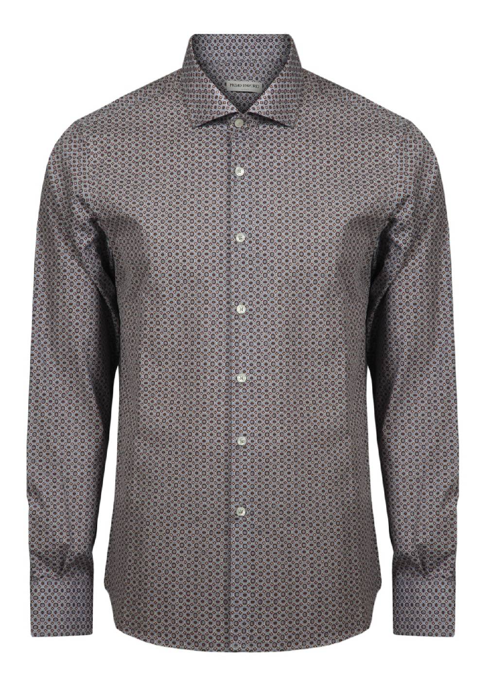 Primo Emporio Camicia In Cotone Micro-Fantasia