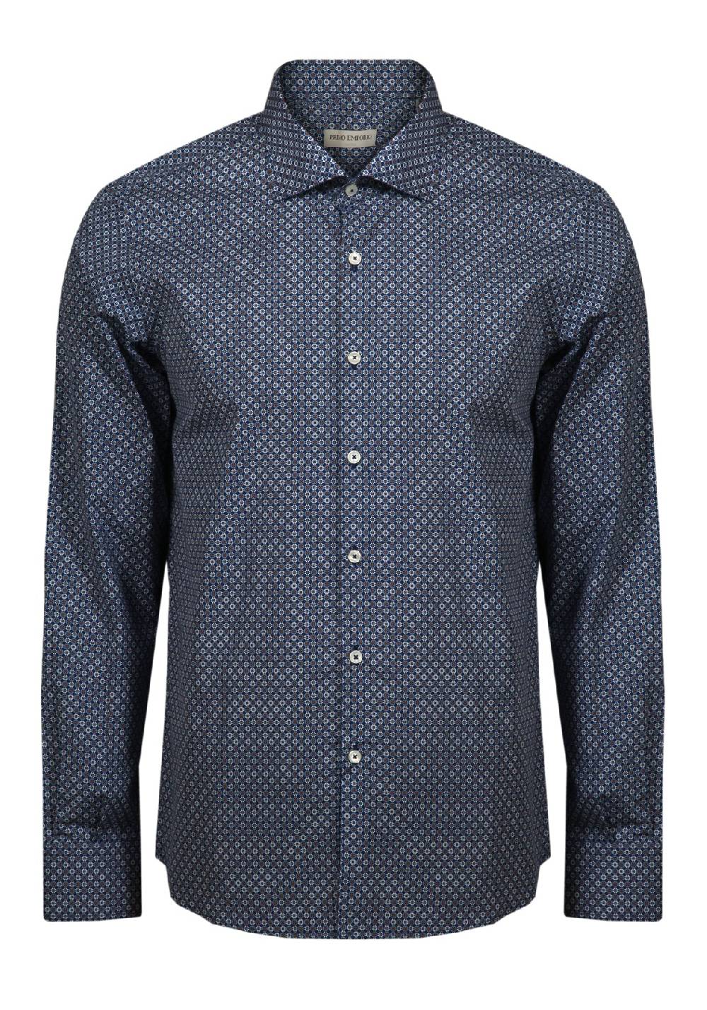 Primo Emporio Camicia in Cotone Micro-Fantasia