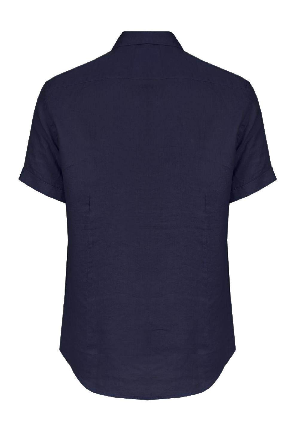 Primo Emporio Camicia Lino Mezza Manica - Blue