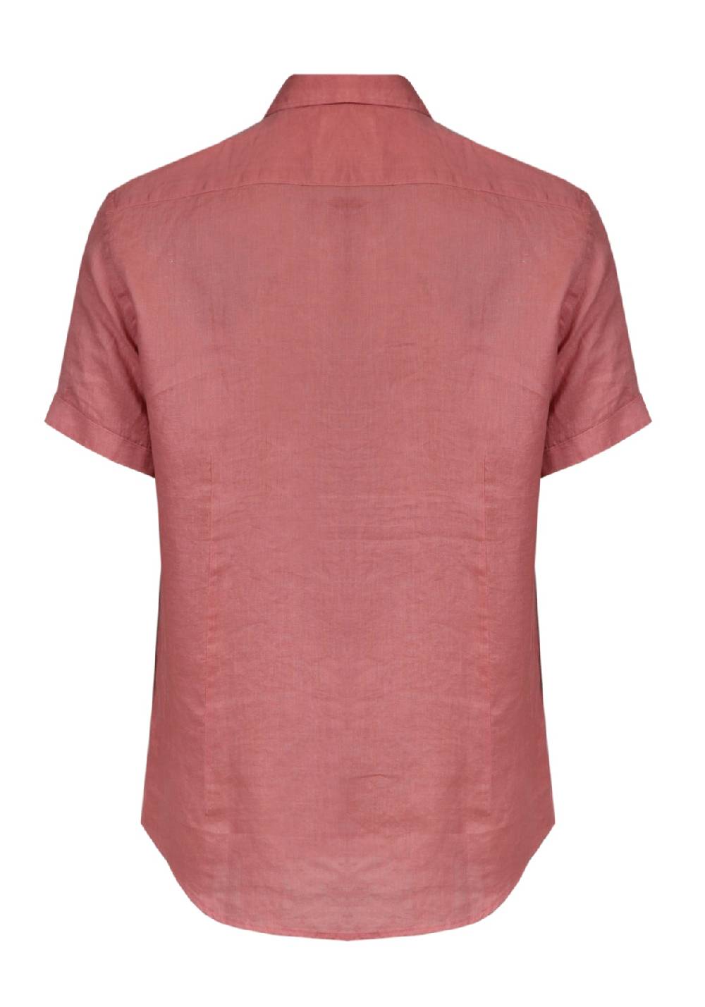 Primo Emporio Camicia Lino Mezza Manica - Mattone