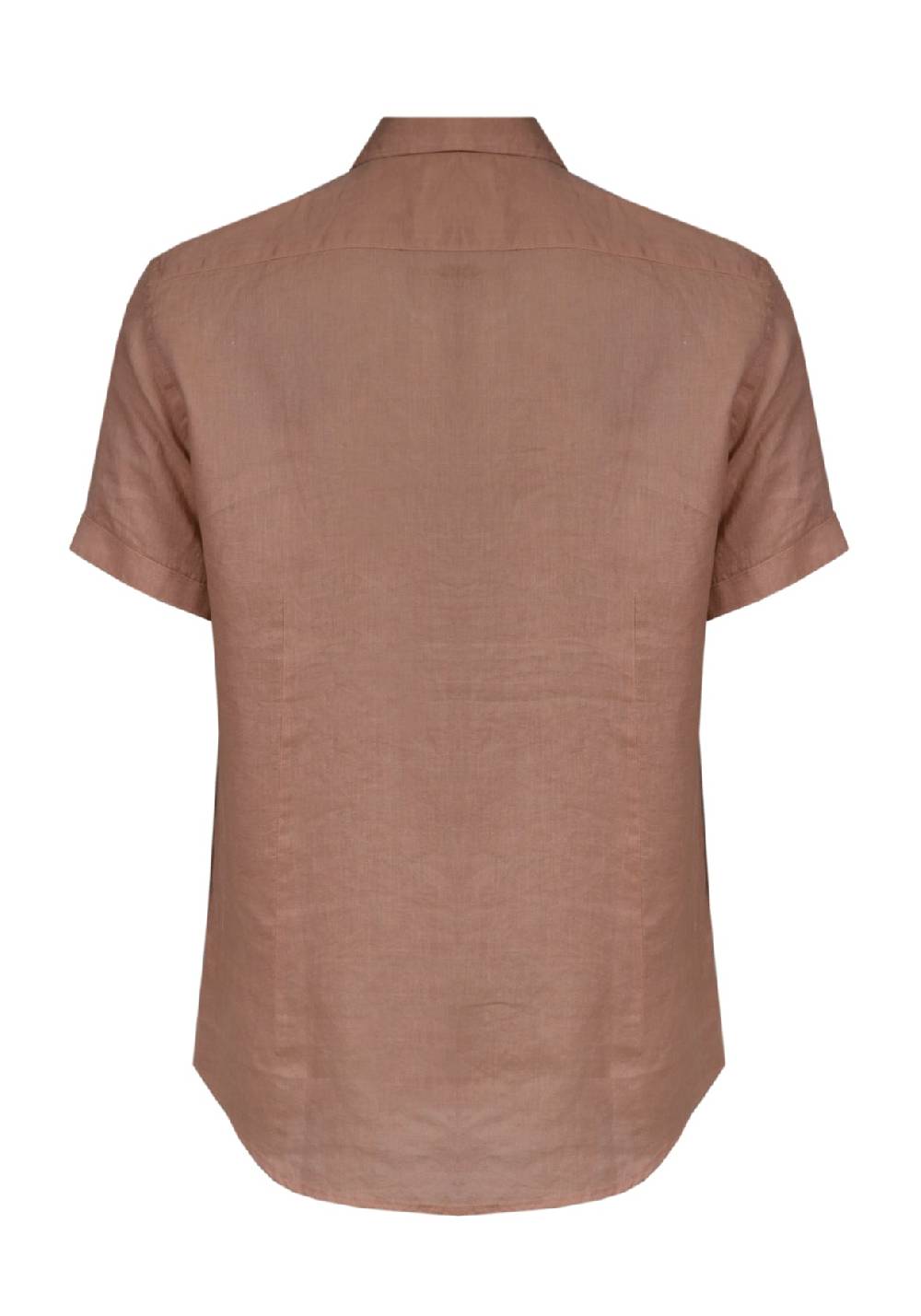 Primo Emporio Camicia Lino Mezza Manica - Tabacco