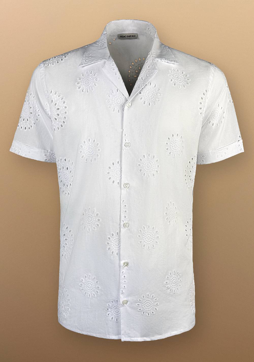 Primo Emporio Camicia mezza manica cotone sangallo