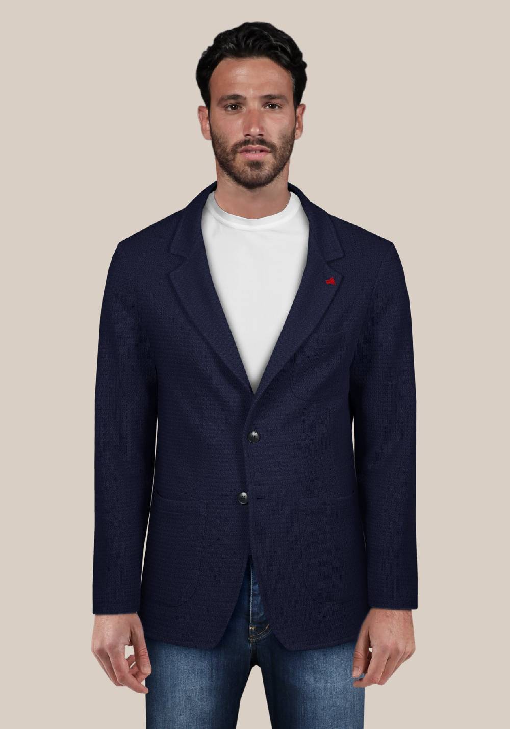 Primo Emporio Giacca Cotone In Maglina Elastica