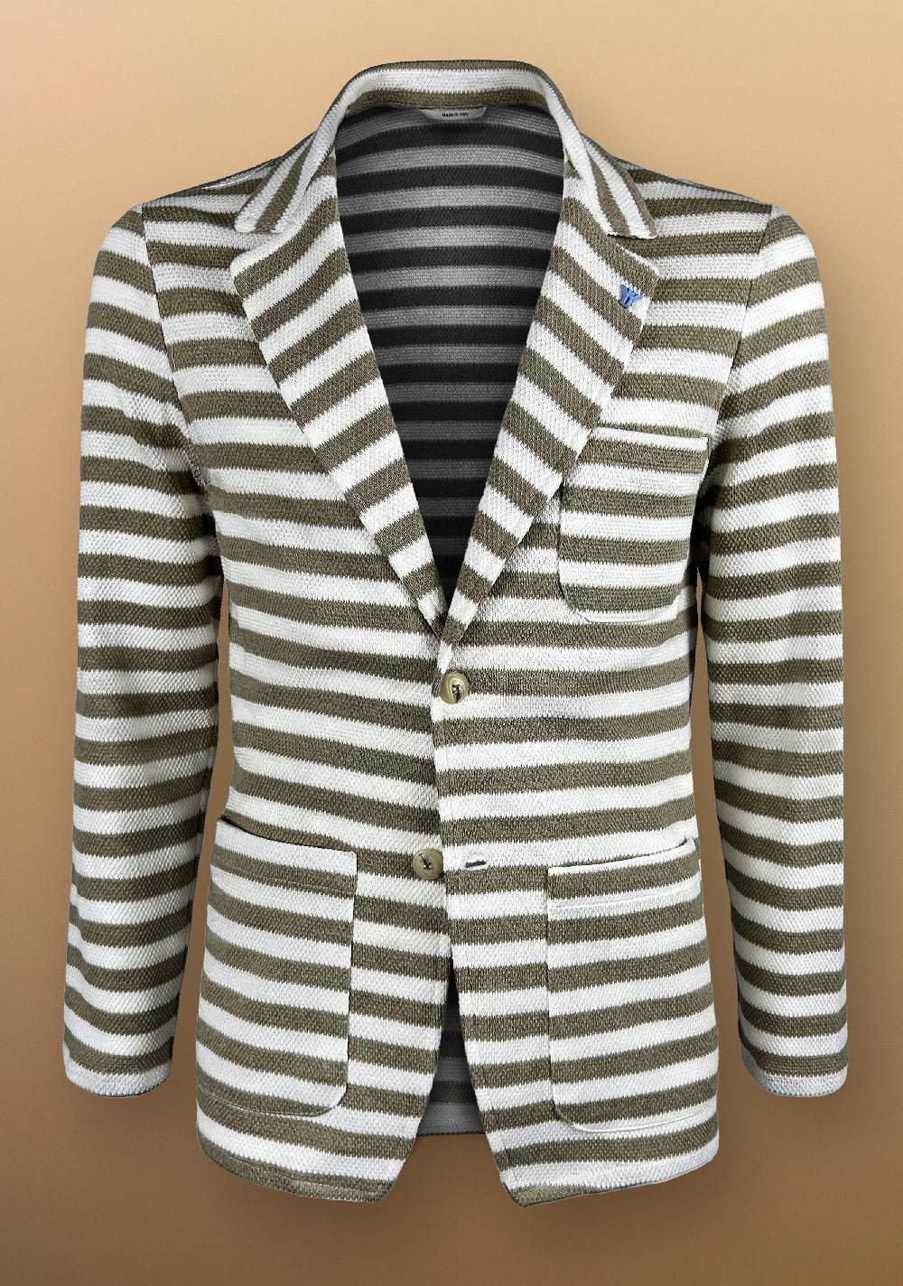 Primo Emporio Giacca cotone in maglina Rigata