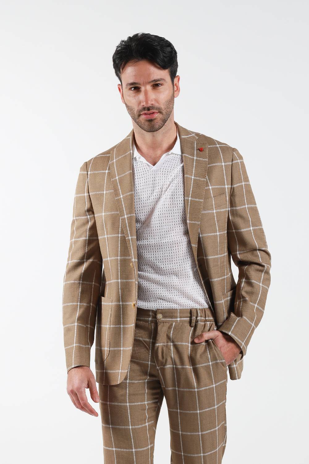 Primo Emporio Giacca Sue Bottoni Fantasia Quadro