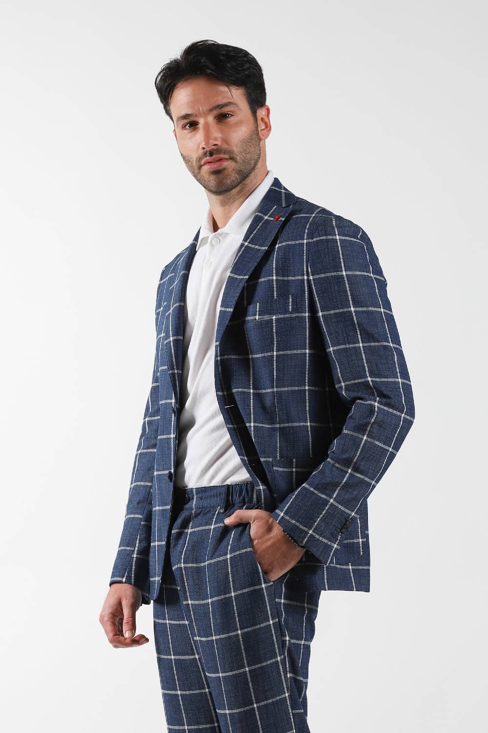 Primo Emporio Giacca Sue Bottoni Fantasia Quadro