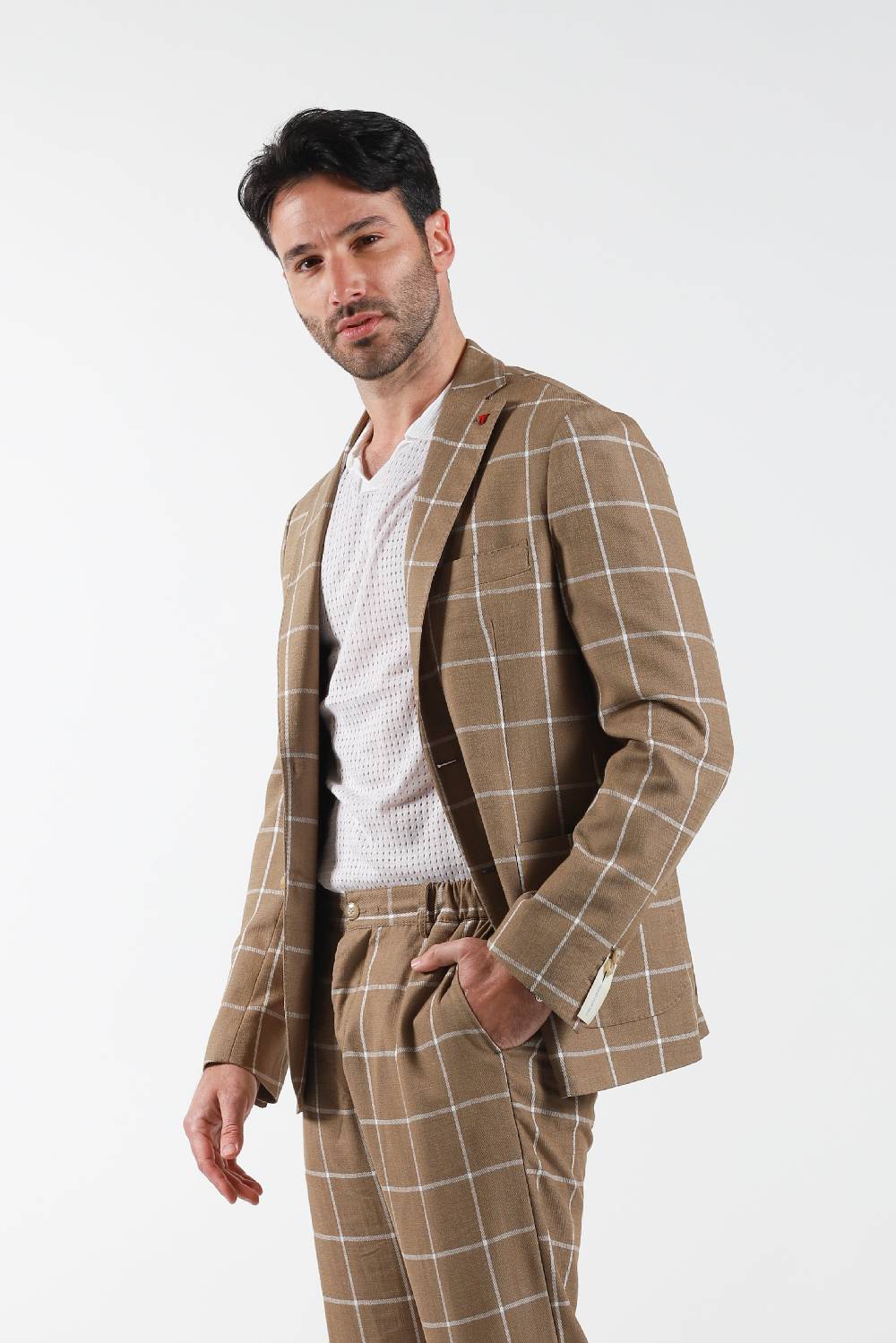 Primo Emporio Giacca sue bottoni fantasia quadro