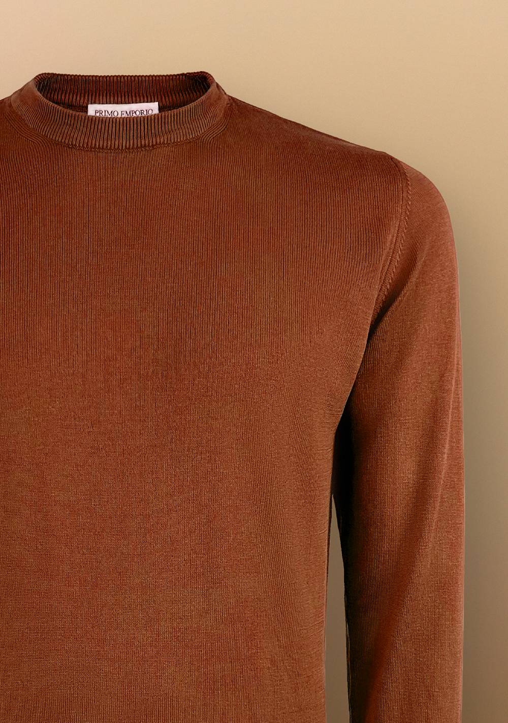 Primo Emporio Maglia filo Giro collo manica Lunga