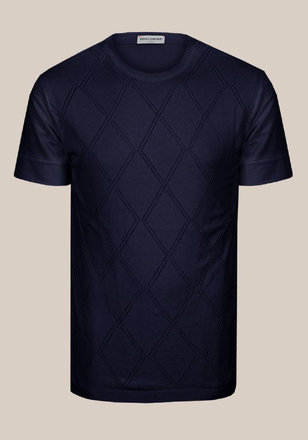 Primo Emporio Maglia Giro Collo Con Rombi