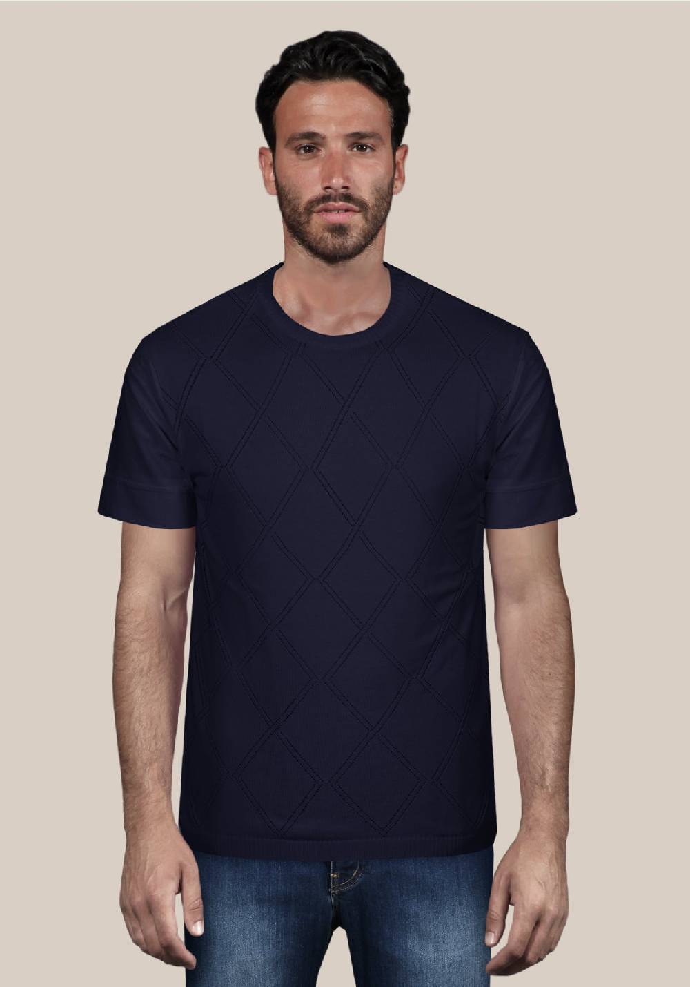 Primo Emporio Maglia Giro Collo Con Rombi