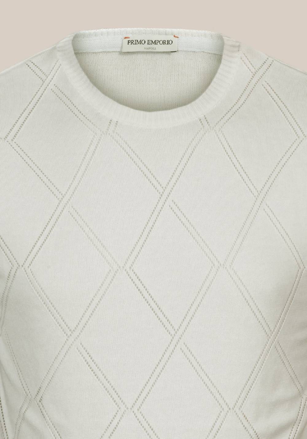 Primo Emporio Maglia Giro Collo Con Rombi