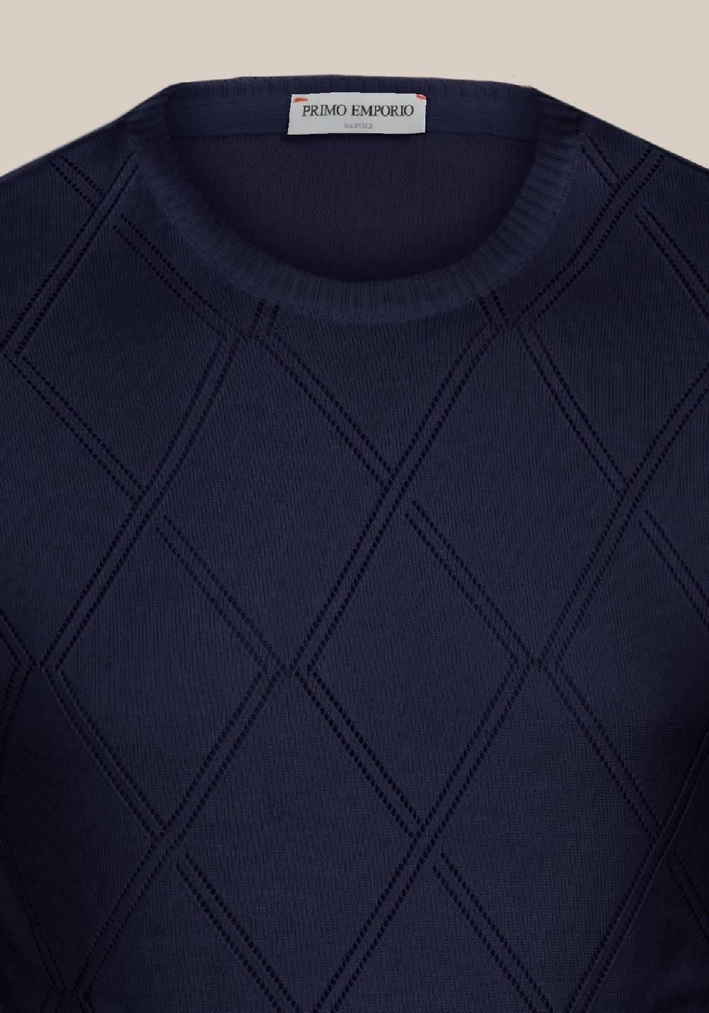 Primo Emporio Maglia giro collo con rombi