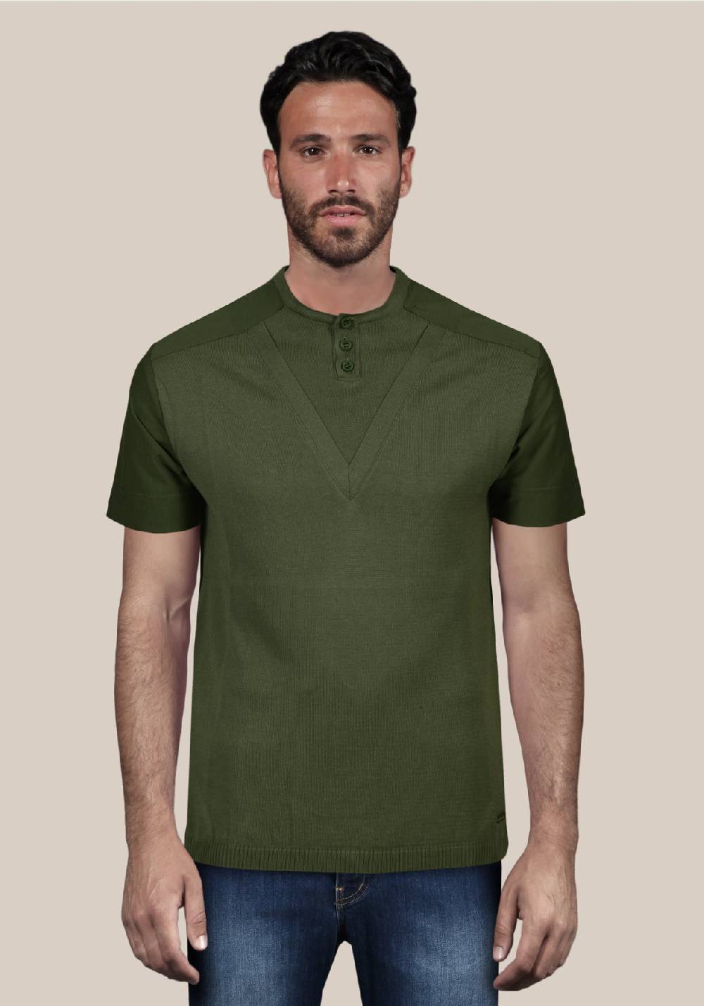 Primo Emporio Maglia in cotone con Bottoni