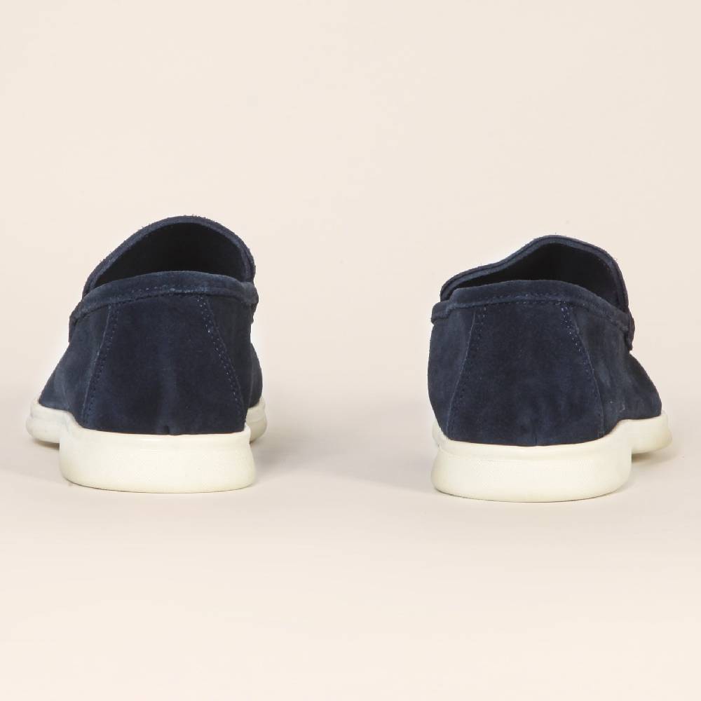 Primo Emporio Mocassino Camoscio Con Suola Panna