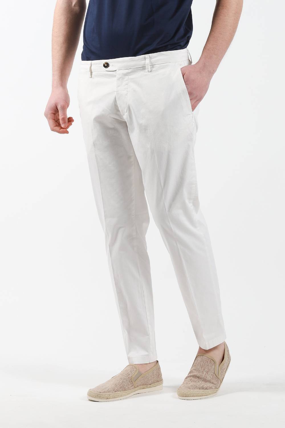Primo Emporio Pantalone chinos tasca America - Panna