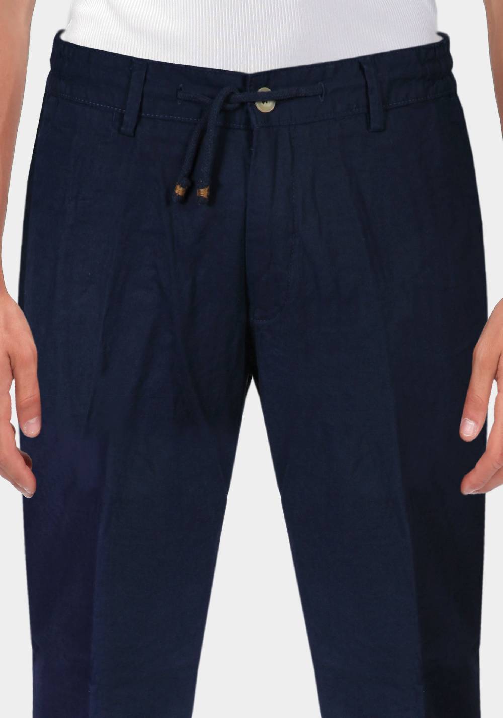 Primo Emporio Pantalone con Laccio e Bottoni - Blue