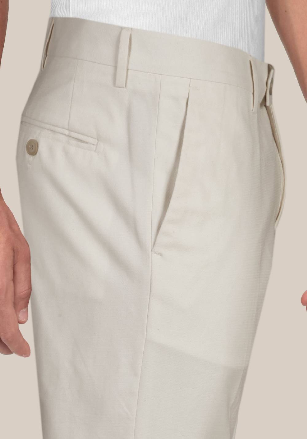 Primo Emporio Pantalone In Cotone Panna