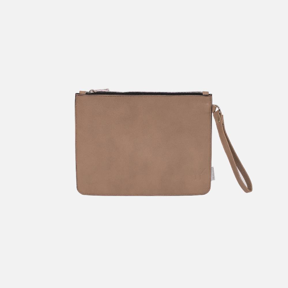 Primo Emporio Pochette Rigida In Pelle Logo Inciso