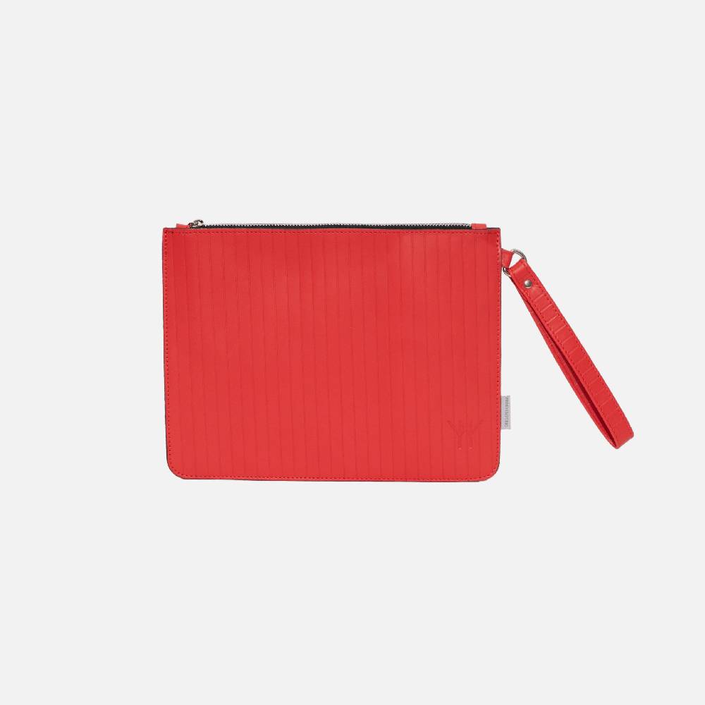 Primo Emporio Pochette Rigida In Pelle Logo Inciso