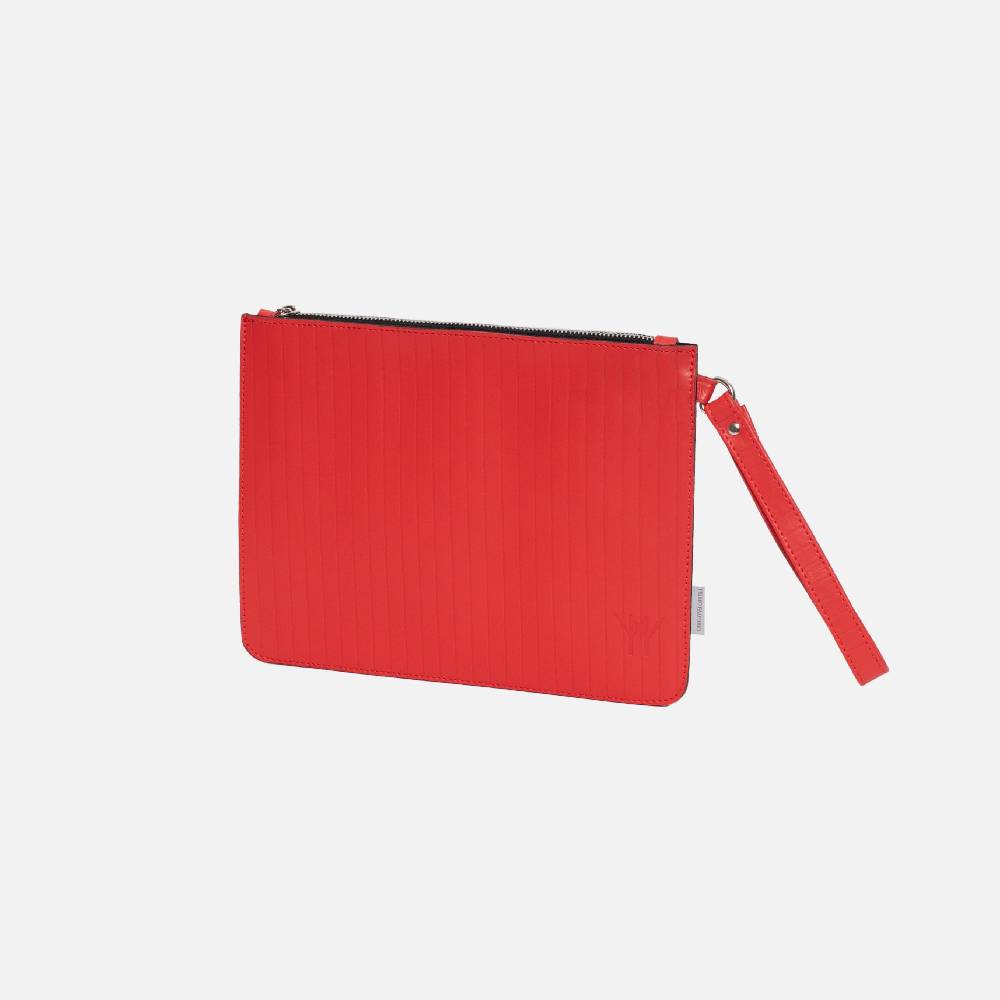 Primo Emporio Pochette Rigida in Pelle Logo Inciso