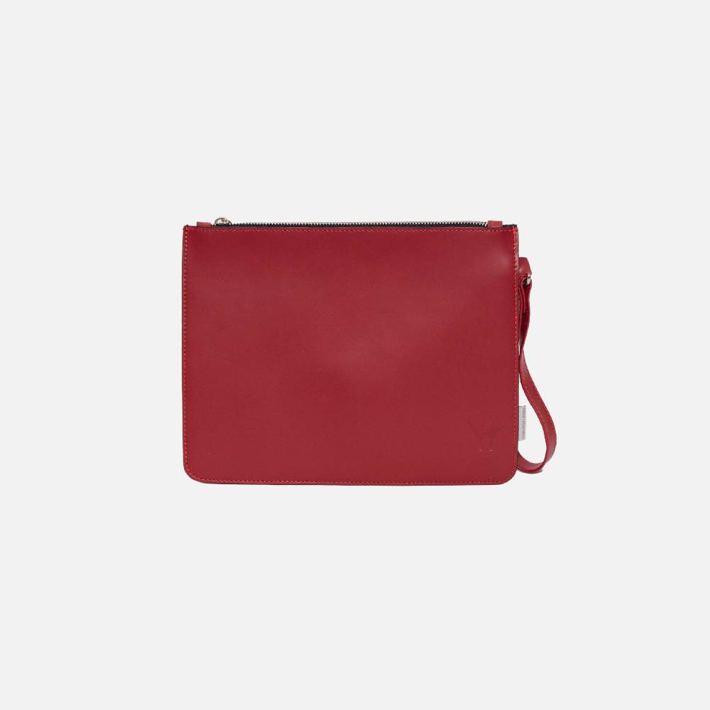 Primo Emporio Pochette Rigida In Pelle Logo Inciso