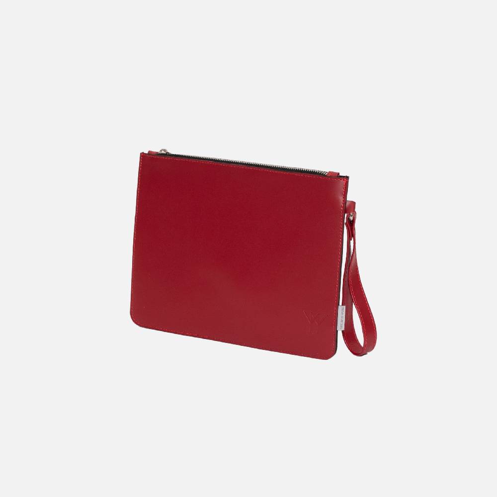 Primo Emporio Pochette Rigida in Pelle Logo Inciso