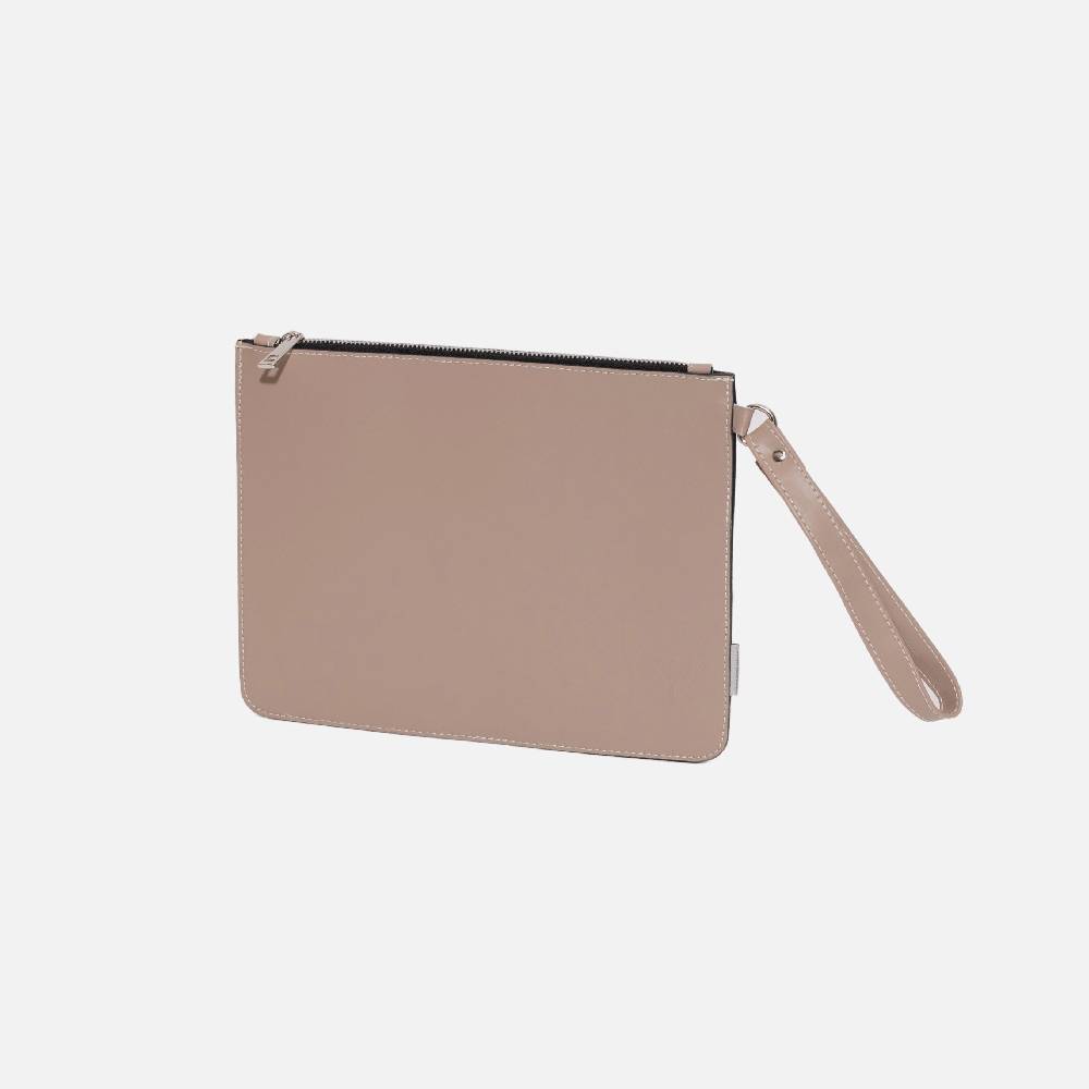 Primo Emporio Pochette Rigida in Pelle Logo Inciso