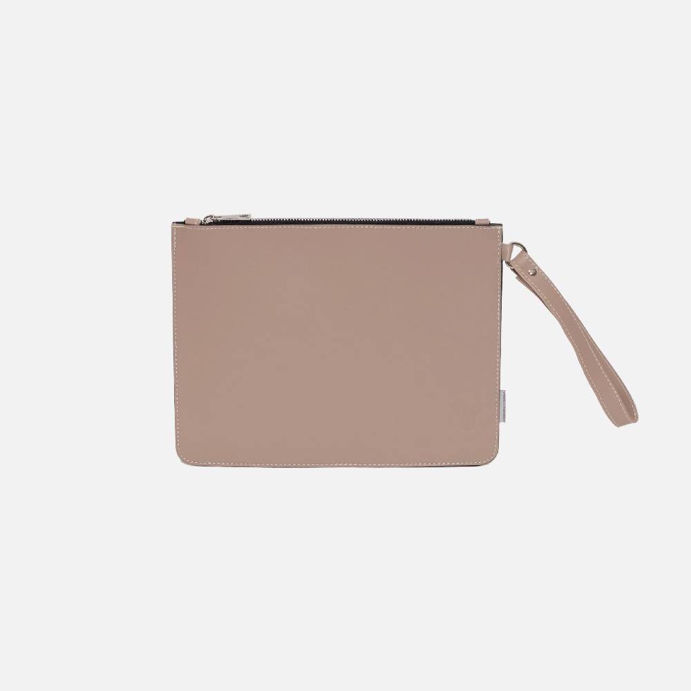 Primo Emporio Pochette Rigida In Pelle Logo Inciso