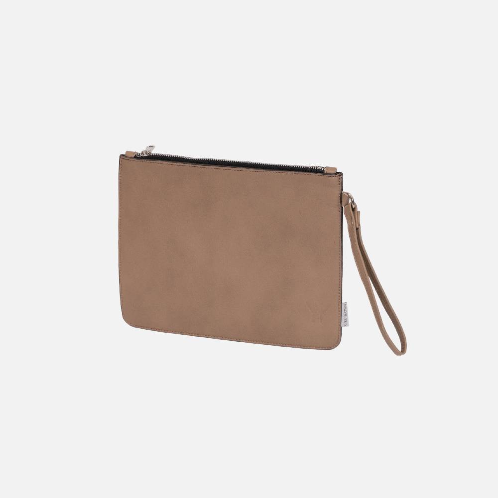 Primo Emporio Pochette Rigida in Pelle Logo Inciso