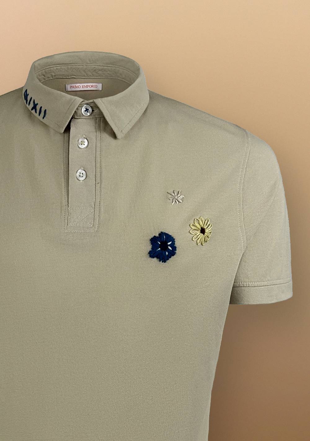 Primo Emporio Polo Con Ricami Tessuto Piquet