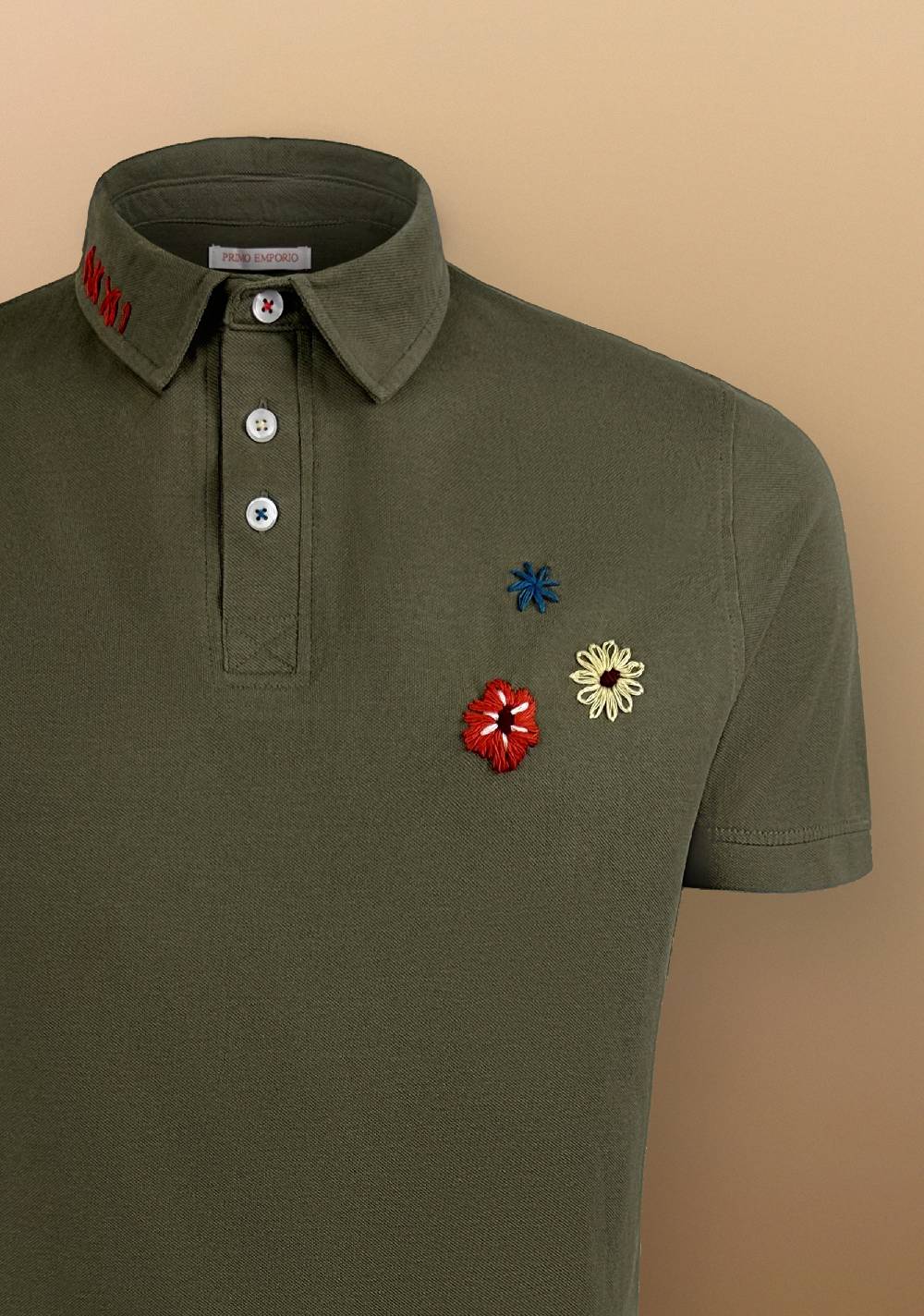 Primo Emporio Polo con Ricami tessuto Piquet