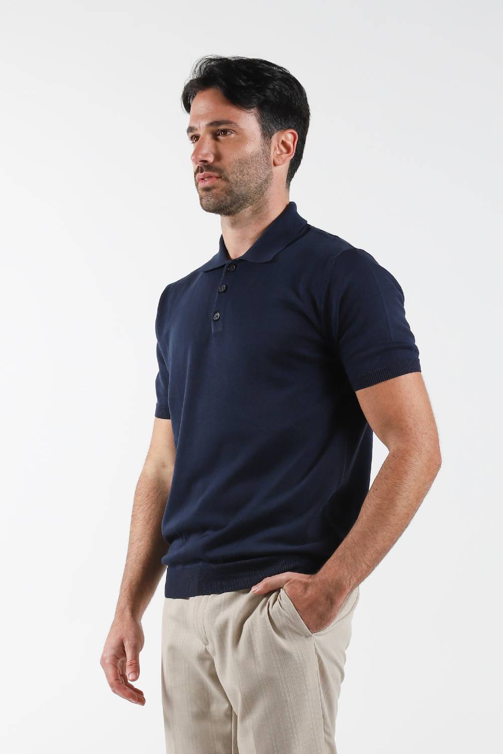 Primo Emporio Polo In Filo 3 Bottoni Mezza Manica
