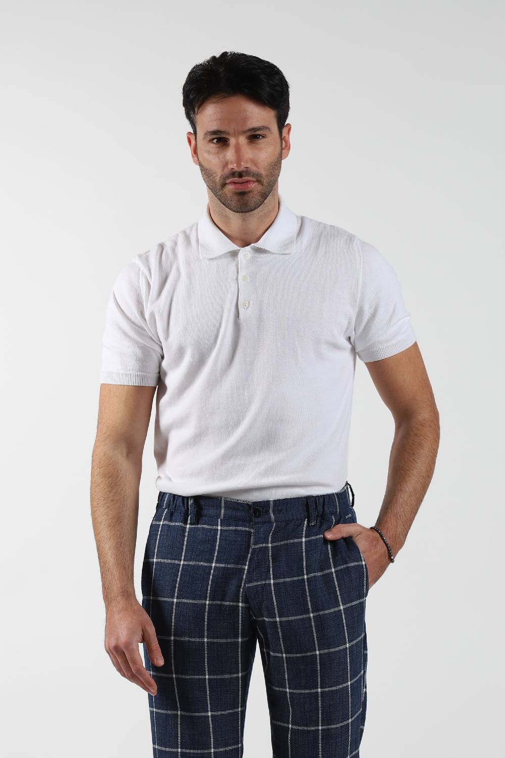 Primo Emporio Polo in filo 3 Bottoni mezza manica