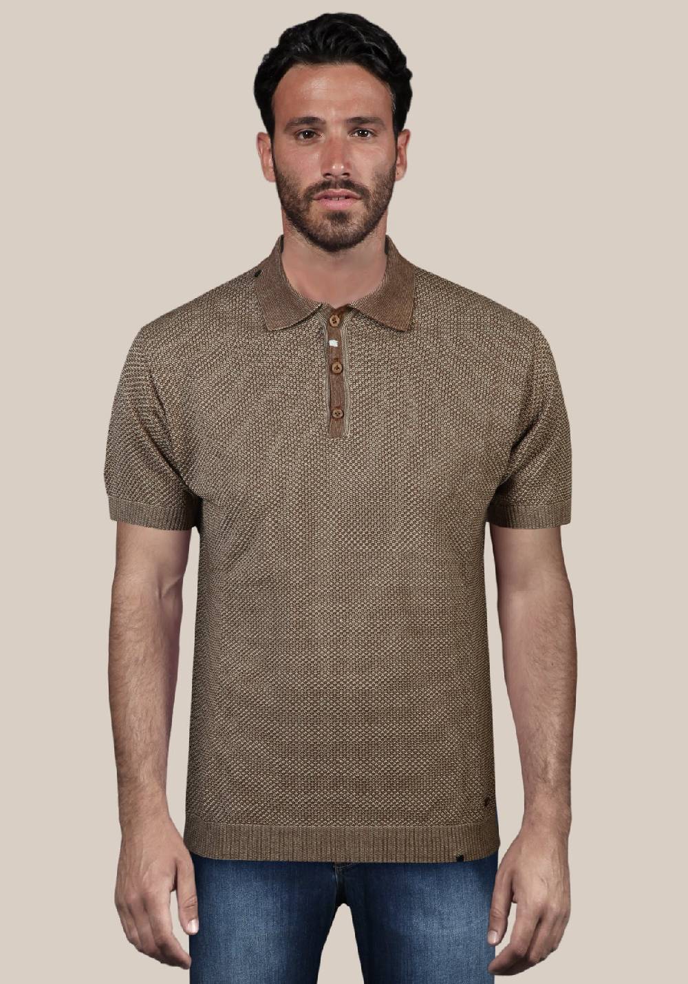 Primo Emporio Polo Punto Riso Con Filo A Contrasto