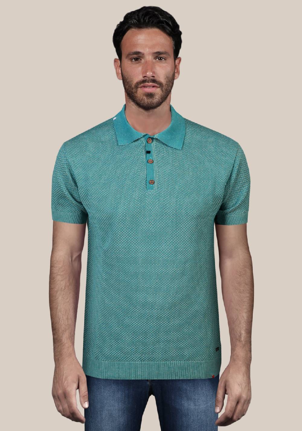 Primo Emporio Polo punto riso con filo a contrasto