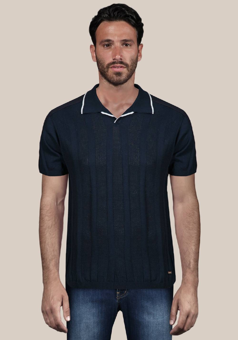 Primo Emporio Polo Senza Bottoni In Cotone