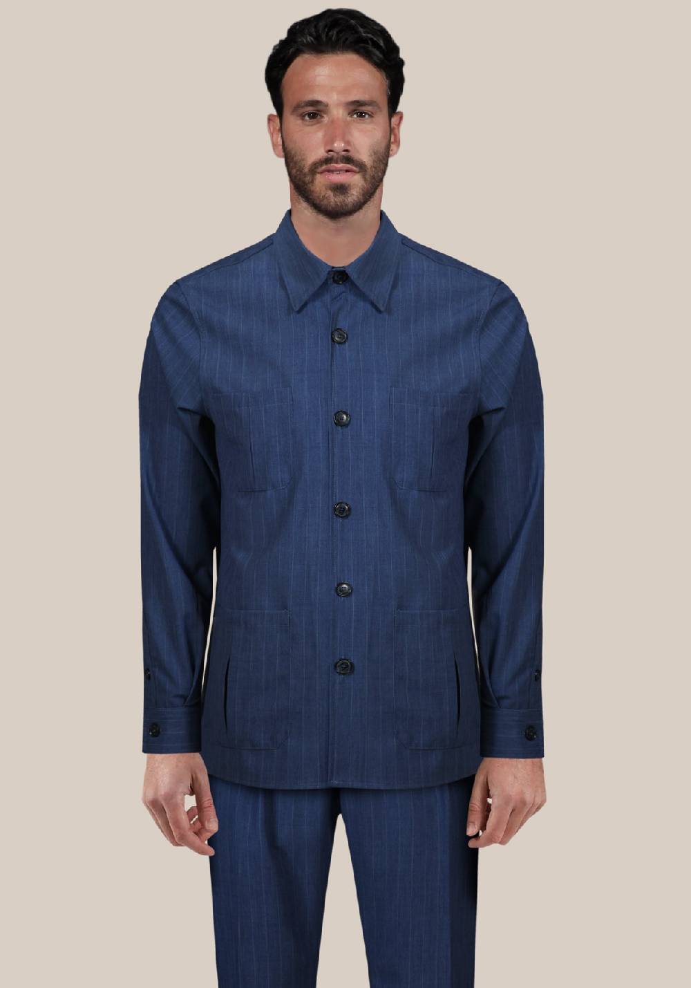 Primo Emporio Sahariana In Cotone Rigato