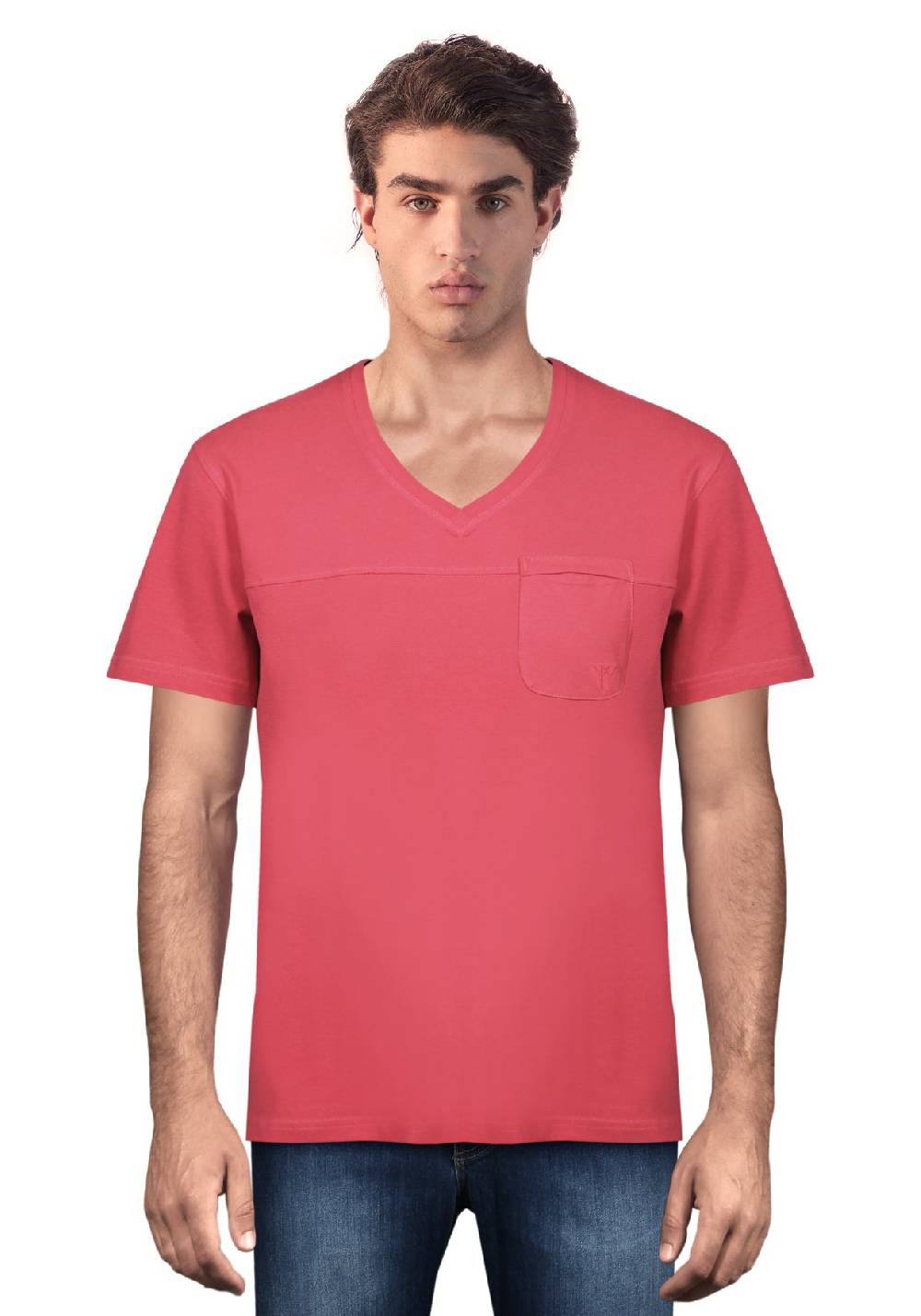 Primo Emporio T-shirt scollo a V con taschino